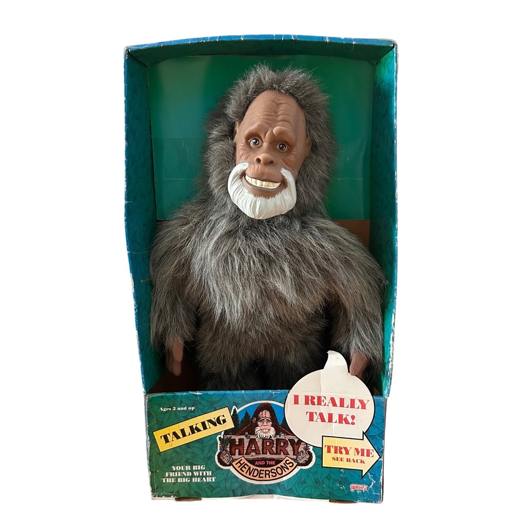 Vintage 1987 Galoob Harry and the Hendersons Talking Harry 24 Inch Plush Figure